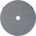Clear-Cut circular landscape tarp wrapped around shrub base